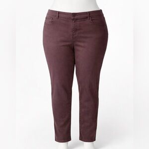 Maurices Faded Plum Skinny Jeans | Size 18 | Stretch Denim
